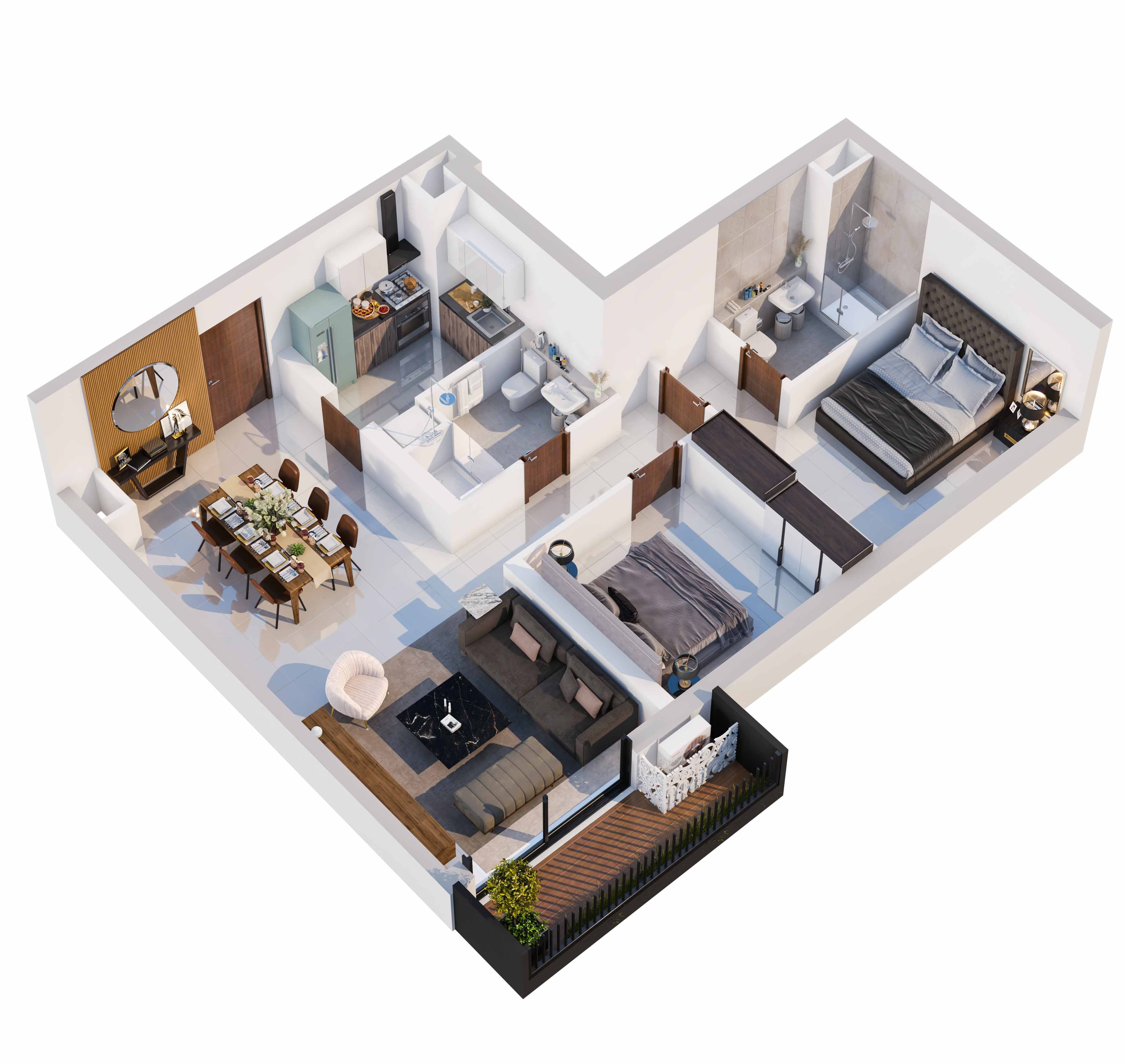 3 Bedroom Premium floor plan